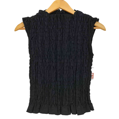 マウジー moussy 24ss SHIRRING SLEEVELESS トップス レディース FREE